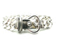 Bracelet HERMES. Collection "Boucle sellier", bracelet vintage argent MM 58 Facettes