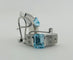 Pendientes de oro blanco con Topacio y Diamantes 58 Facettes 50225