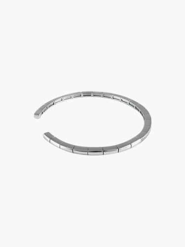 Bracelet Bracelet Jonc Or Blanc Diamants 58 Facettes