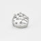 Bague 55 Bague de cocktail en or gris et diamants 58 Facettes GU80