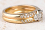 Bague 56 Bague en or bicolore jaune et blanc 18 carats et diamants 0,61 carats 58 Facettes BGVICHYALL-107