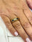 Bague en or jaune diamants et saphirs