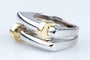 Bague 49 Bague 18 carats Or blanc Or jaune 58 Facettes BGBIJB-107