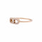 Bague 48 Bague Messika, "Move Uno Pavé", or rose et diamants. 58 Facettes 34744