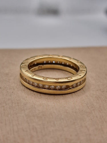 Bague 52 Bvlgari - Bague B.zero1 en or jaune 18k et diamants 58 Facettes