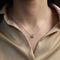 Collier Collier pendentif en or gris 18K avec diamant taille ancienne 0,80 ct I-VS – 40 cm 58 Facettes