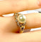Bague 52 Bague en or jaune 18 carats, perle et 38 diamants 58 Facettes AB448