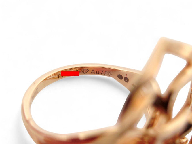 Bague 52 bague PIAGET rosa rose cocktail t52 en or rose 18k 11gr diamant 58 Facettes 269782