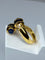 Bague 53 Bague toi et moi en Or jaune, saphirs et diamants 58 Facettes