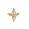 Bague marquise en or jaune et diamants