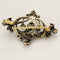 Broche Broche fin XIXème - Début XXème en or jaune, argent et diamants 58 Facettes LIS2005