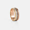 Bague 52 BOUCHERON  - Bague Quatre en trois ors pvd et diamants 58 Facettes