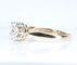 Bague 56 Bague solitaire en or jaune et platine, diamant 58 Facettes AB478