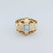 Bague 56 Bague tank ajourée en or jaune et diamant 58 Facettes 33016
