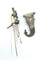 Broche Broche sabre en argent émeraudes perles 58 Facettes AB360