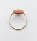 Bague 55 Bague antique or jaune, camée coquille rose à la jeune fille 58 Facettes A05233