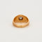 Bague 59 Bague jonc or jaune et gris diamant 58 Facettes GU40