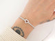 Bracelet bracelet jonc coeur serti 30 diamants 1.55ct t15 or blanc 18k 10gr 58 Facettes 267662