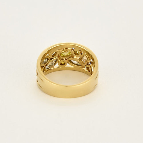 Bague 53 Bague en Or jaune et diamants 58 Facettes LJ 25- 291