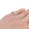 Bague 48 Bague Cartier or blanc, diamants "Tank Française". 58 Facettes 33679