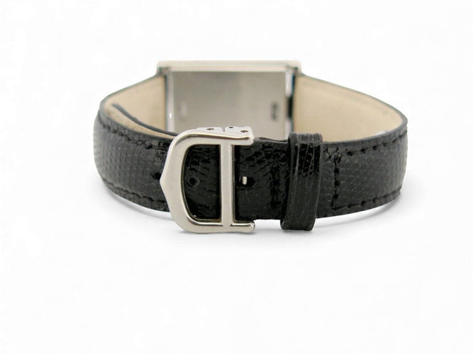Montre vintage montre CARTIER tank basculante 2386 quartz 32 mm en acier tilting 58 Facettes 271152