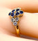 Bague 51 Mauboussin - Bague en or jaune 18 carats et saphirs et diamants 58 Facettes AB670