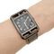 Montre Montre Mixte Hermès, "Cape Cod Shadow, acier noirci, cuir. 58 Facettes 34546