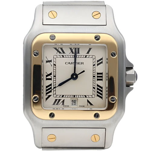 Montre Montre à quartz Cartier Santos Galbee 58 Facettes MT41282