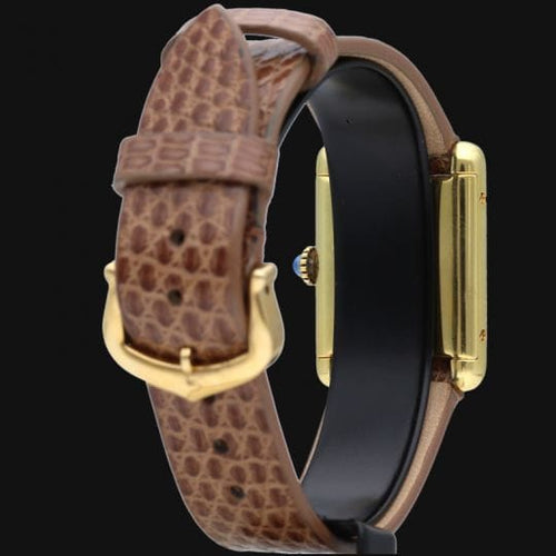 Montre Cartier Montre Tank Vermeil Must 58 Facettes MT43318