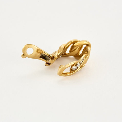 Boucles d'oreilles CARTIER x GEORGES LENFANT - BERGAME - Parure en or jaune et diamants 58 Facettes 58FC14