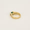 Bague 53 Bague en or jaune, émeraude et diamants 58 Facettes HAV0924