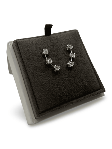 DIHN VAN - Boucles d'oreilles Le Cube 3 diamants 58 Facettes