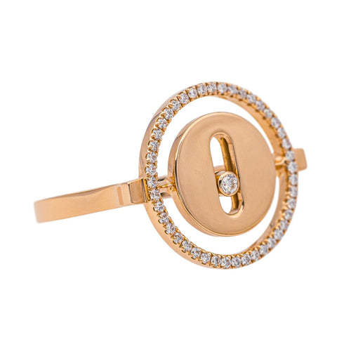 Bague 54 Bague Messika Lucky Move Or rose Diamant 58 Facettes 4342796RV
