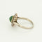 Bague  en or blanc, or jaune, émeraude et diamants