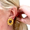 Boucles d'oreilles PENDIENTES DISEÑO CONTEMPORÁNEO SIGLO XX de ORO 18 kts con ZAFIROS 58 Facettes Q135B (950)
