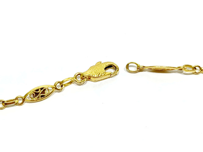 Collier Collier or jaune Art Déco 58 Facettes