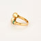 Bague 54 BRY - Bague toi et moi en or jaune, émeraudes et diamants 58 Facettes 250104