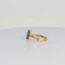 Bague Bague en or jaune avec tourmalines vertes, émeraudes taillées en facetté et diamants ronds 58 Facettes 2508012