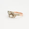 Bague Bague Vous et Moi Ancienne 2 Ors Diamants 58 Facettes