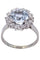 Bague 57 Bague ancienne aigue-marine et diamants 58 Facettes 086791