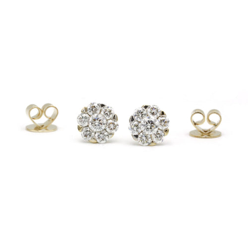 Boucles d'oreilles Boucles d'oreilles Fleurs 14 Diamants 58 Facettes 240127R