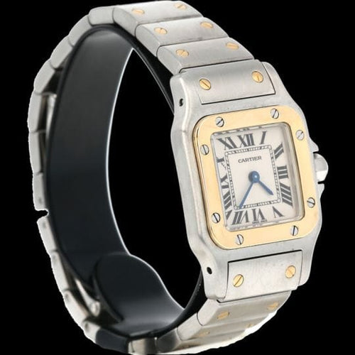 Montre Cartier Montre Santos De Cartier Galbee Pm 58 Facettes MT43964