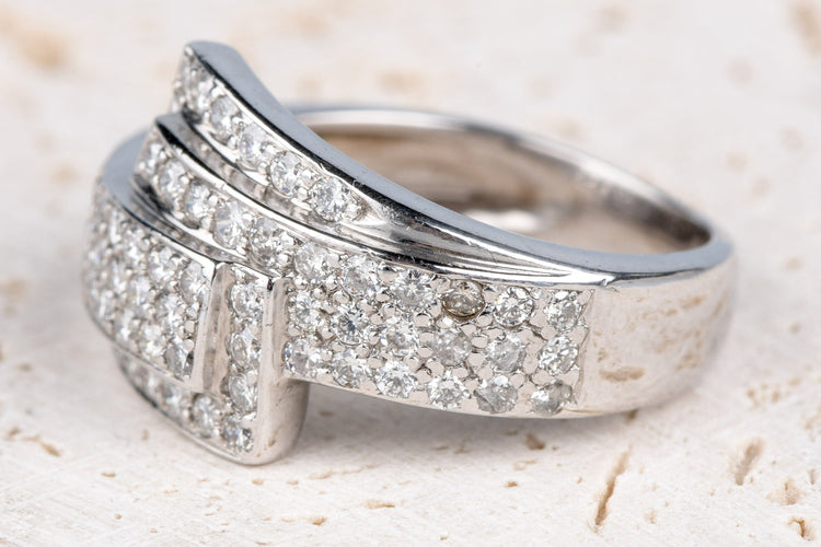 Bague 51.5 Bague 18 carats Or jaune 1.16 ct Diamant 58 Facettes BGDGV289