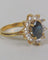 Bague 52 Bague Marguerite or jaune, saphir et diamants 58 Facettes