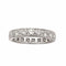Bague 57 Alliances américaine platine & diamants 58 Facettes