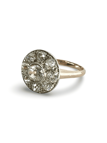 Bague 56 Bague ancienne or rose et 2,36 ct diamants 58 Facettes 0000067