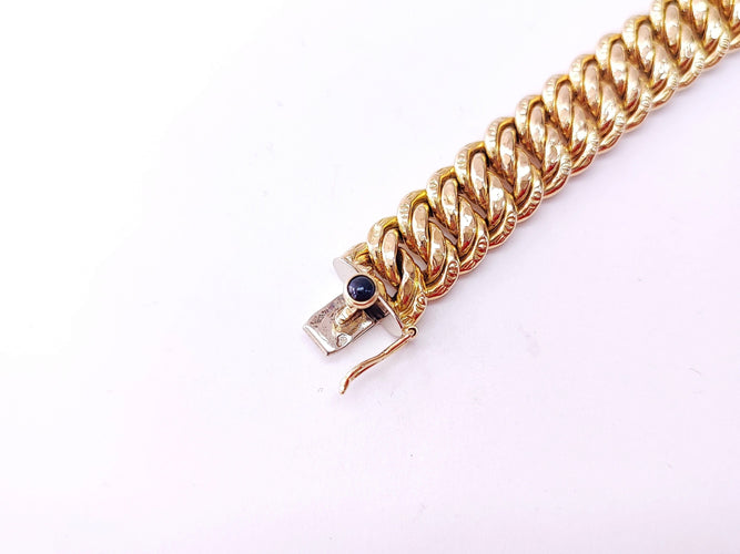 Bracelet Bracelet or jaune maille américaine 58 Facettes Bra.US.1599.CAPL