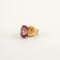 Bague cocktail Améthyste rectangle sertie sur or jaune