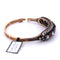 Bracelet Bracciale vintage en or rose 14 kt et argent 925 avec rubis et diamants 58 Facettes
