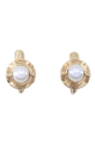 Boucles d'oreilles DORMEUSES ANCIENNES PERLES 58 Facettes 083571
